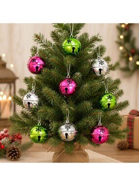 Creatology Christmas Bells Jingle Jingle Hanging Ornaments Set of 9
